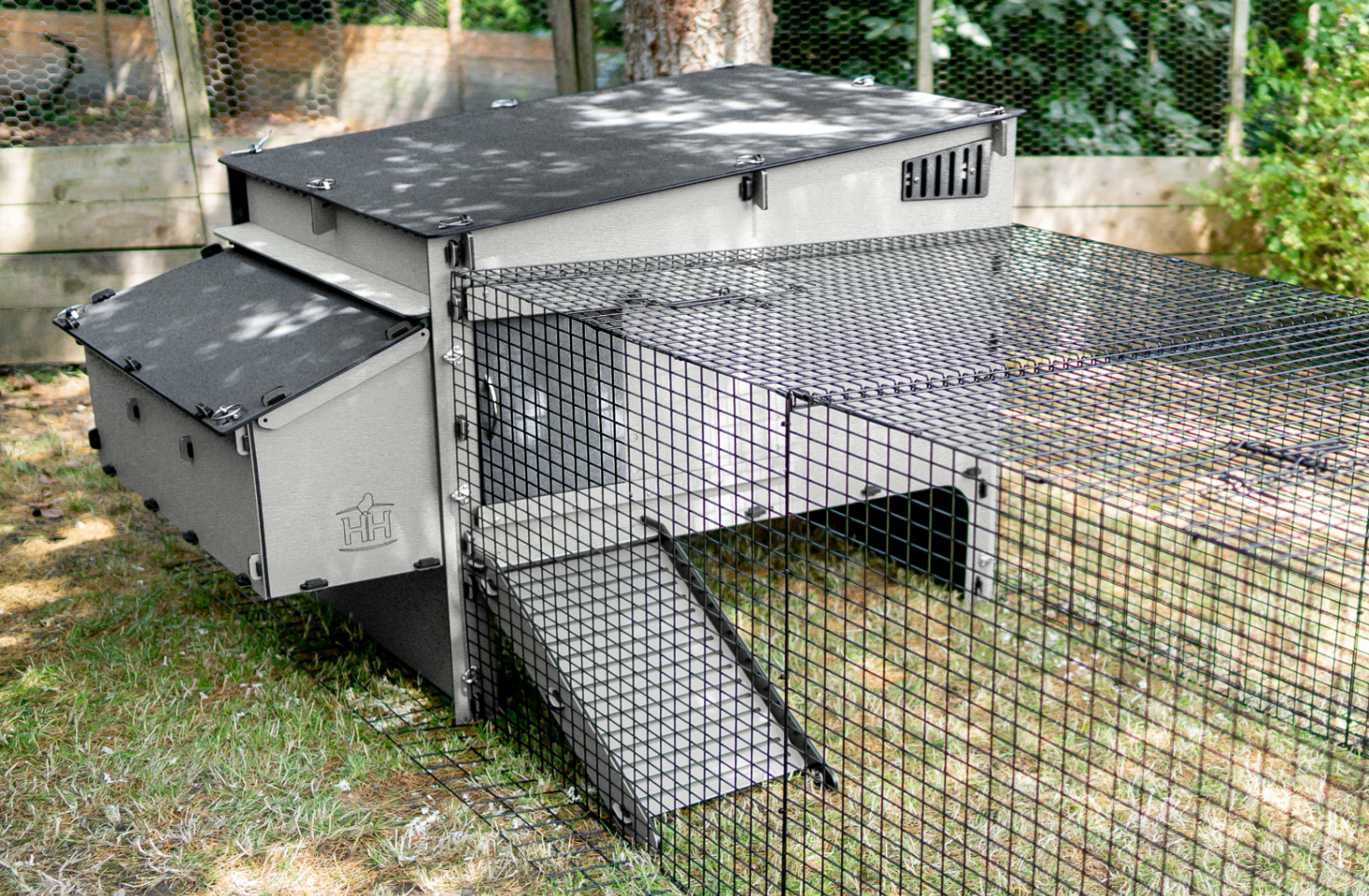 Secure chicken coop with predator-proof design