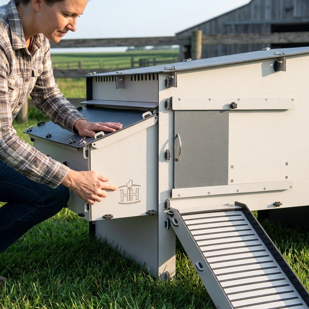Secure chicken coop with predator-proof design